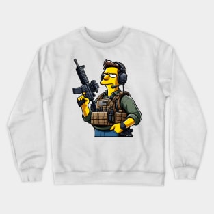 Tactical Yellow People Crewneck Sweatshirt